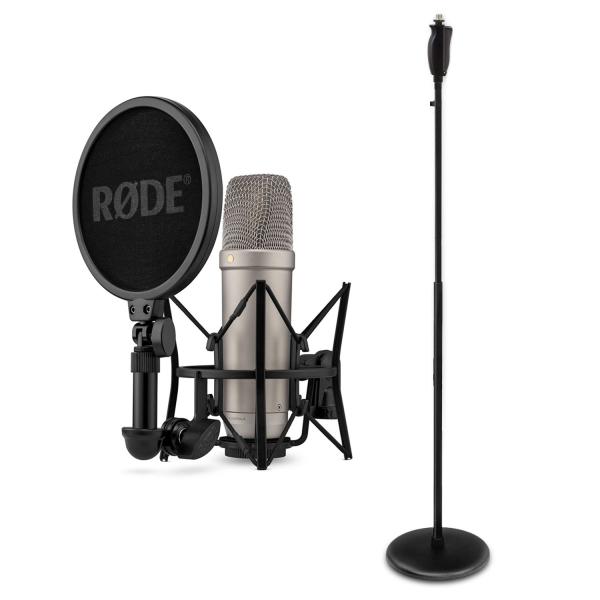 Rode Studio-Mikrofon NT1 5th Generation mit Einhand-Mikrofonständer