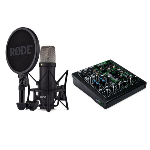 Rode Mikrofon NT1-Signature mit Mackie ProFX6v3 Mischpult