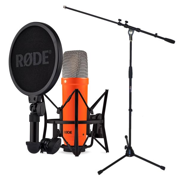 Rode Mikrofon NT1 Signature Orange mit Mikrofonständer