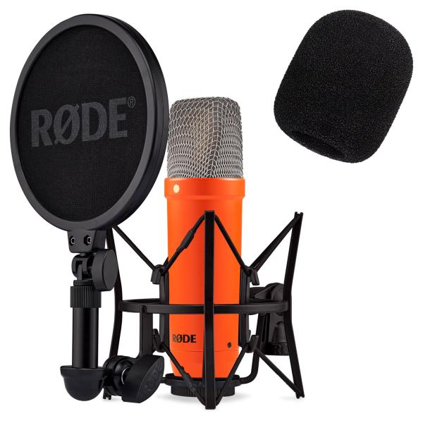 Rode Mikrofon NT1 Signature Orange mit Popschutz