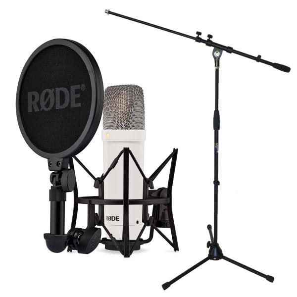 Rode NT1 Signature Weiss Mikrofon mit Stativ