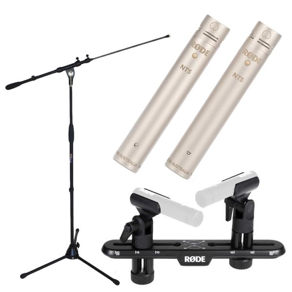 Rode NT5 MP Mikrofon Set mit Stativ mit Stereo Bar