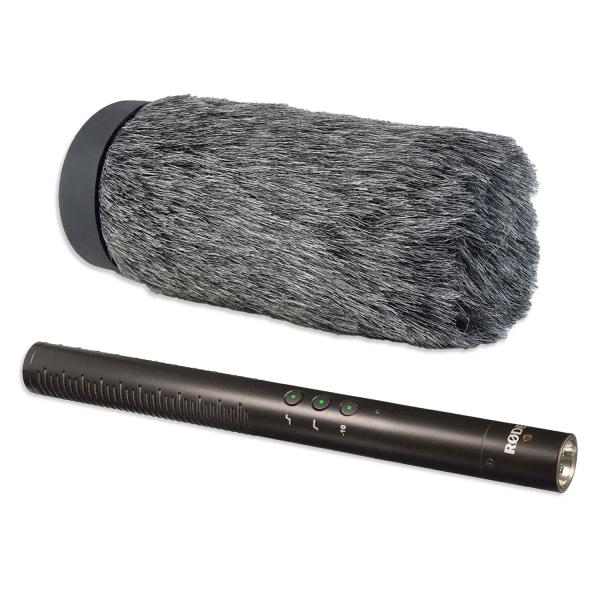 Rode Mikrofon NTG-4 Richtmikrofon mit keepdrum Fell-Windschutz