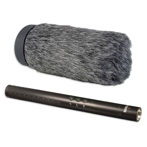 Rode Mikrofon NTG-4+ Plus Richtmikrofon mit keepdrum Fell-Windschutz