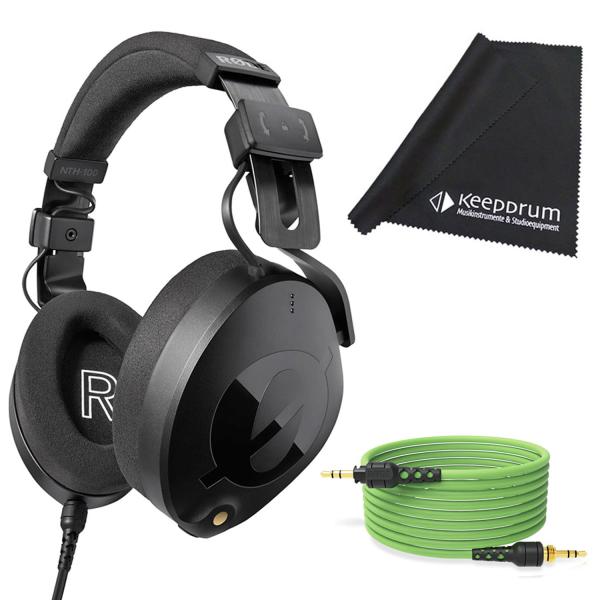 Rode NTH-100 Kopfhörer mit 2.4m Kabel Grün mit Tuch