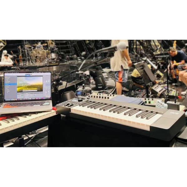 Nux Keyboard NTK-37 USB MIDI Keyboard-Controller mit Midi Kabel