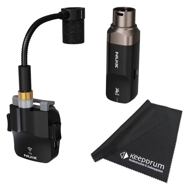 Nux B6 Drahtloses Saxophon Mikrofon mit Tuch