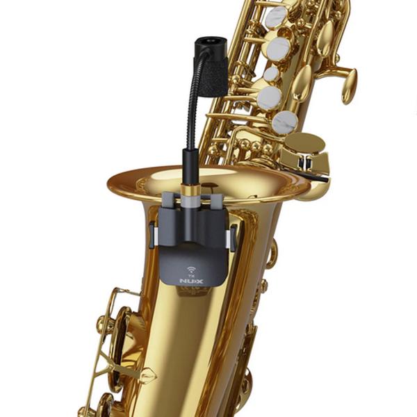 Nux B6 Drahtloses Saxophon Mikrofon mit Ladecase