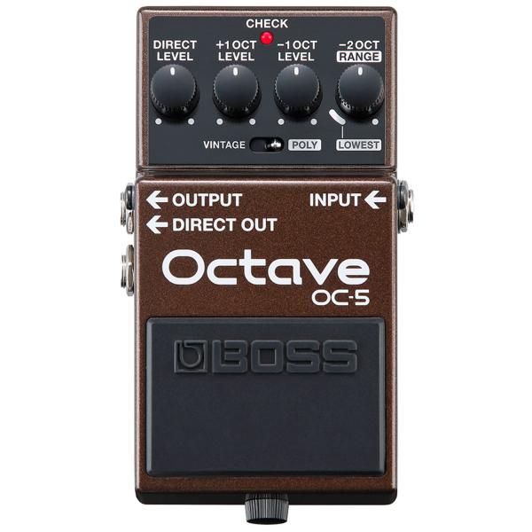 Boss OC-5 Oktave Pedal Effektgerät mit 9V Netzteil