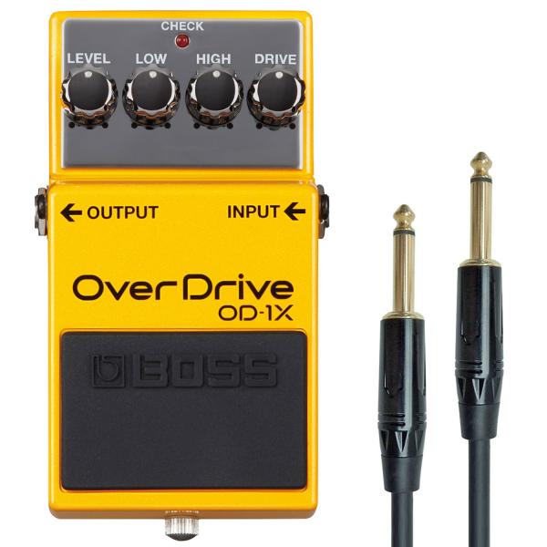 Boss OD-1X Overdrive Effektgerät Pedal mit Kabel