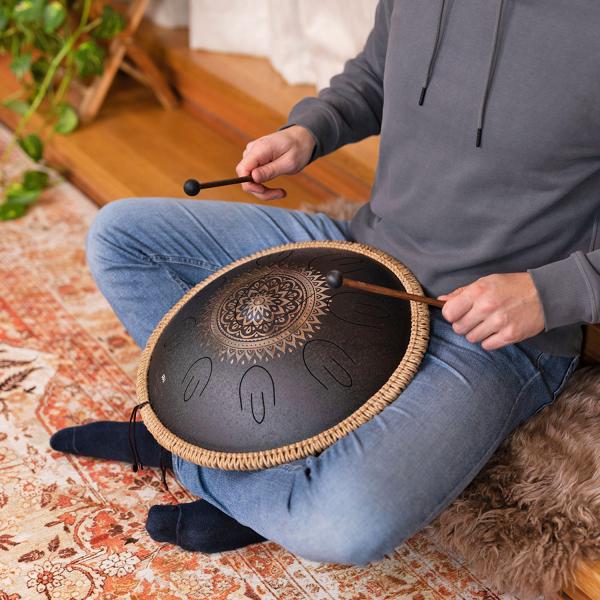 MEINL Sonic Energy OSTD1BKE Tongue Drum mit Schlägel