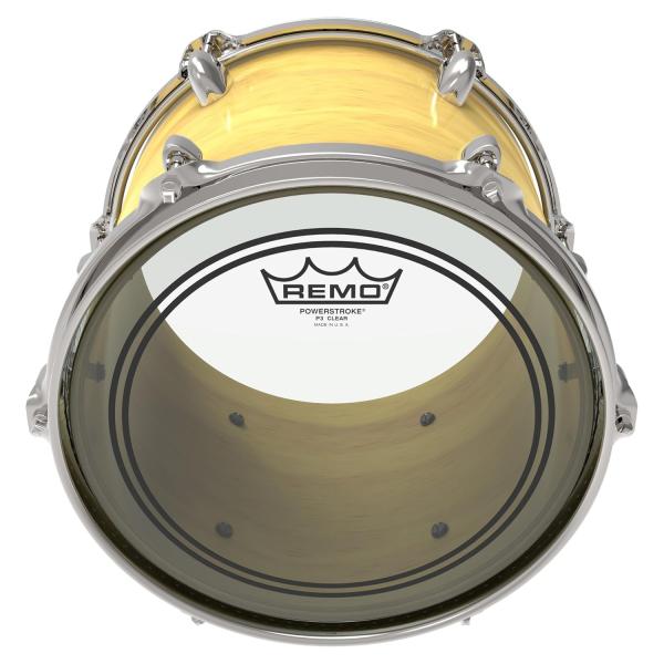 Remo Powerstroke 3 Clear Tom Fell 18 Zoll mit Sticks