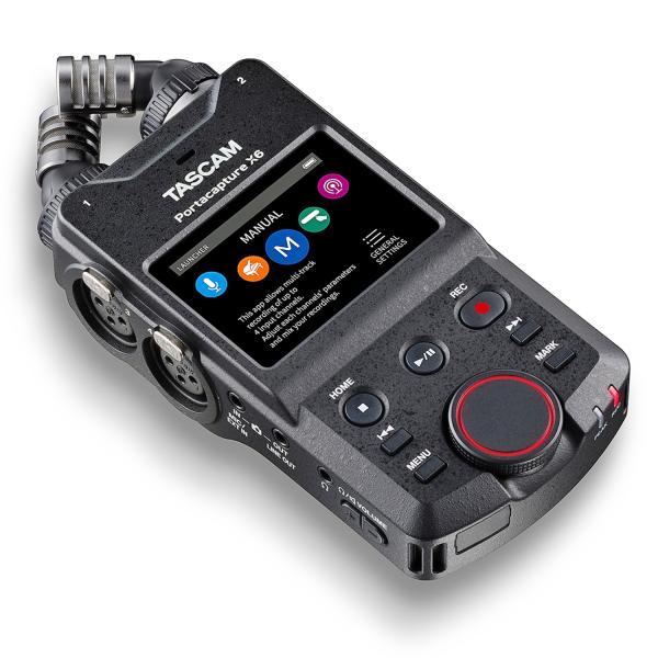 Tascam Portacapture X6 Audio-Recorder mit AK-BT1 Bluetooth Adapter