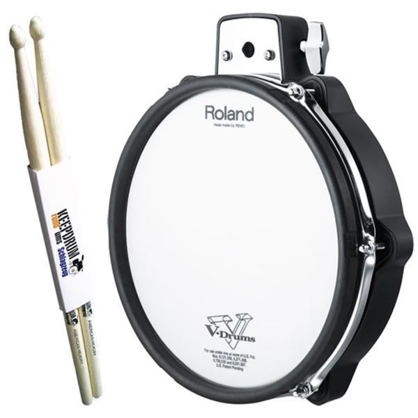 Roland PDX-100 V-Drum Pad 10 mit Schlagzeugstöcken 1 Paar