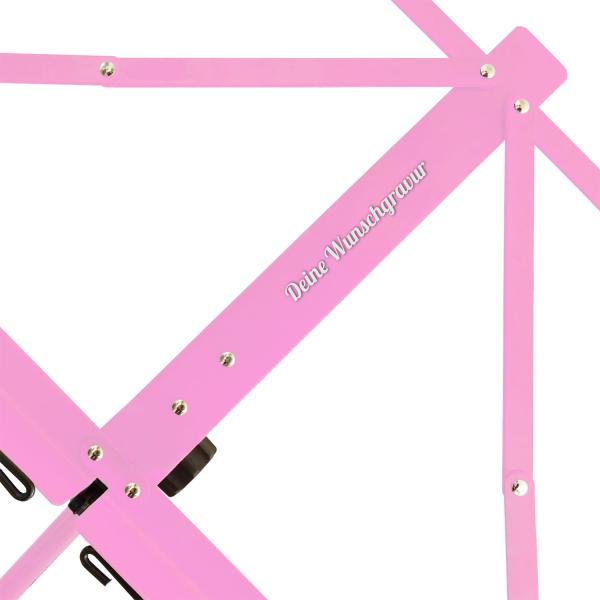 keepdrum MUS3PK Notenständer Pink mit personalisierter Gravur