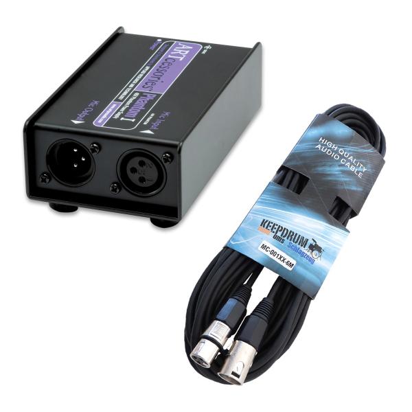 ART Phantomspeisung Phantom I 1-Kanal 48V mit XLR-Kabel