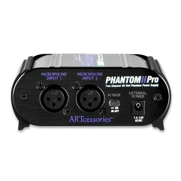 ART Phantomspeisung Phantom II Pro 2-Kanäle 48V mit XLR-Kabel