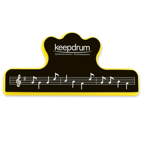 keepdrum Notenklammer für Notenblätter und Bücher 3 Stück
