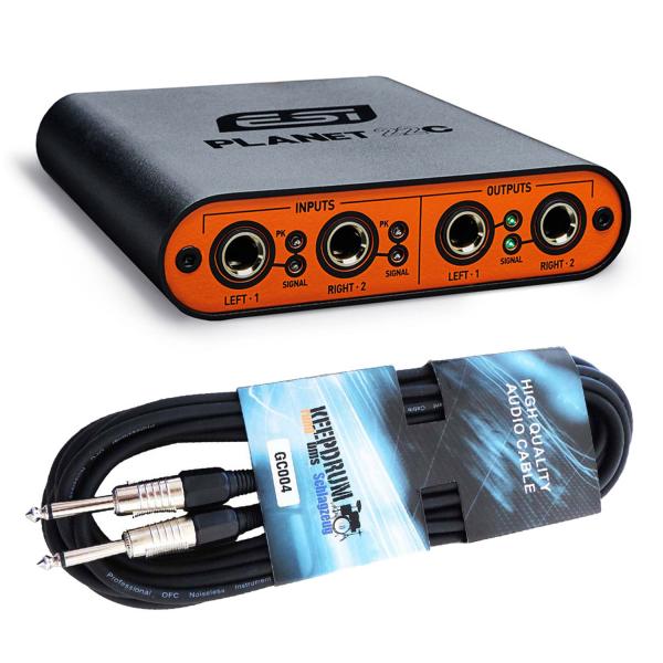 ESI Planet 22c Audio-Interface 2x2 Dante mit Kabel