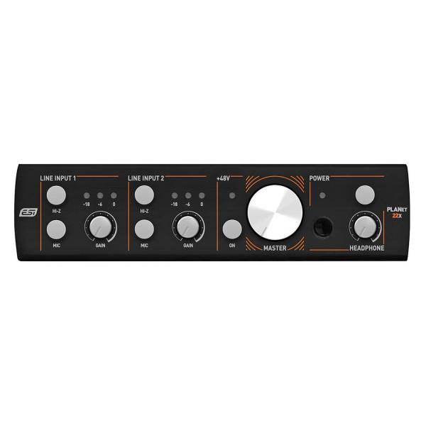 ESI Planet 22x Dante Audio-Interface mit Kopfhörer