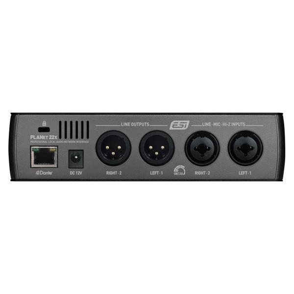 ESI Planet 22x Dante Audio-Interface mit Kopfhörer