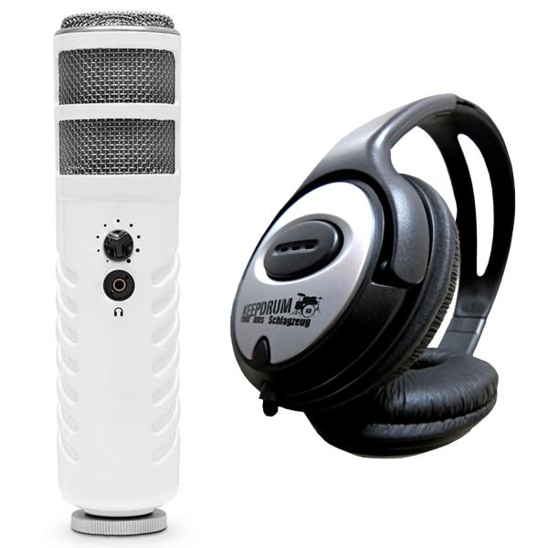 Rode Podcaster MKII USB Mikrofon mit Kopfhörer