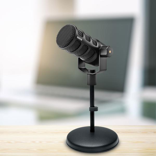 Rode Podmic USB XLR Sprecher-Mikrofon mit Tisch-Stativ