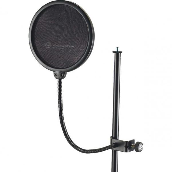 K&M 23956 Popschutz Popkiller 130mm, schwarz