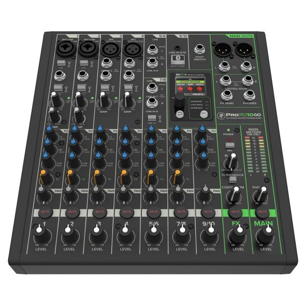 Mackie Mischpult ProFX10 GO akkubetriebener Analogmixer