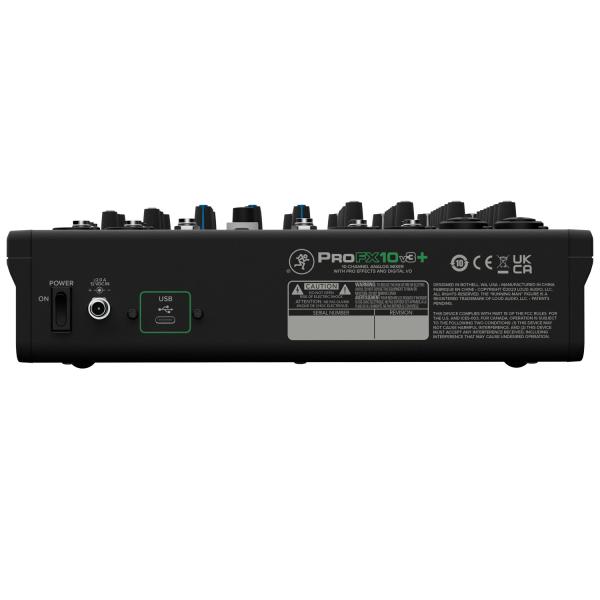 Mackie Mischpult ProFX10V3+ Analogmixer mit 2x XLR-Kabel