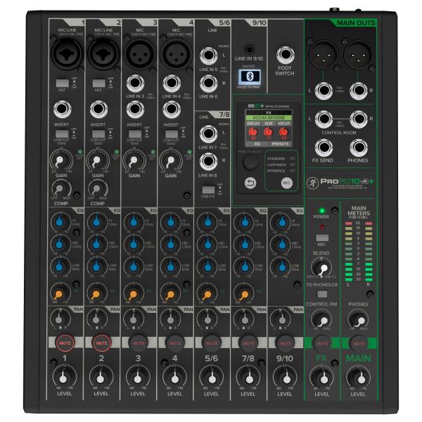Mackie Mischpult ProFX10V3+ Analogmixer mit 2x XLR-Kabel