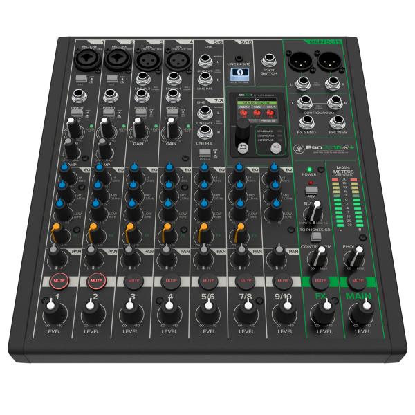 Mackie Mischpult ProFX10V3+ Analogmixer mit 2x XLR-Kabel