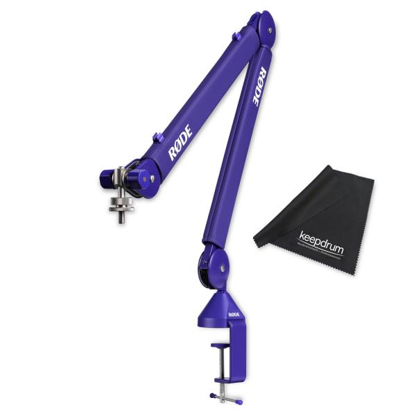 Rode Mikrofonarm PSA1+ Plus Lila mit Mikrofasertuch