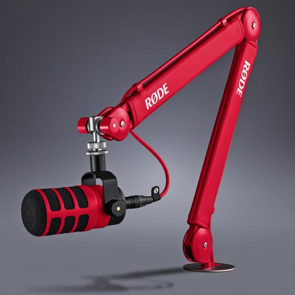 Rode Mikrofonarm PSA1+ Plus Rot mit Mikrofasertuch