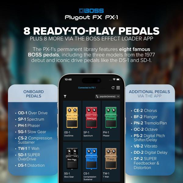 Boss Effektgerät  PX-1 Plugout FX mit Kllinkenkabel