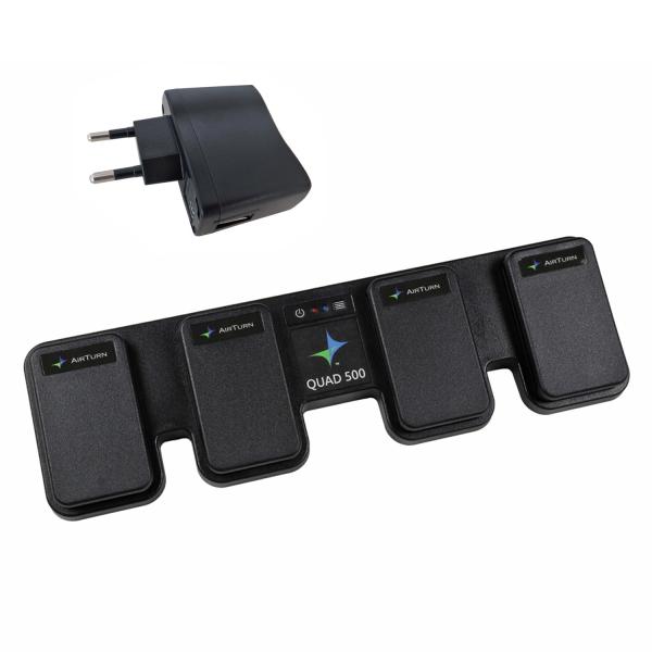 Airturn Quad 500 Bluetooth Fußschalter mit Netzteil