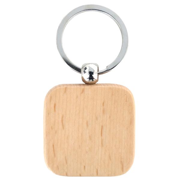 keepdrum Schlüsselanhänger Quadrat mit Bassschlüssel Motiv