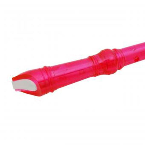 keepdrum Blockflöte Sopran Neon transparent Pink