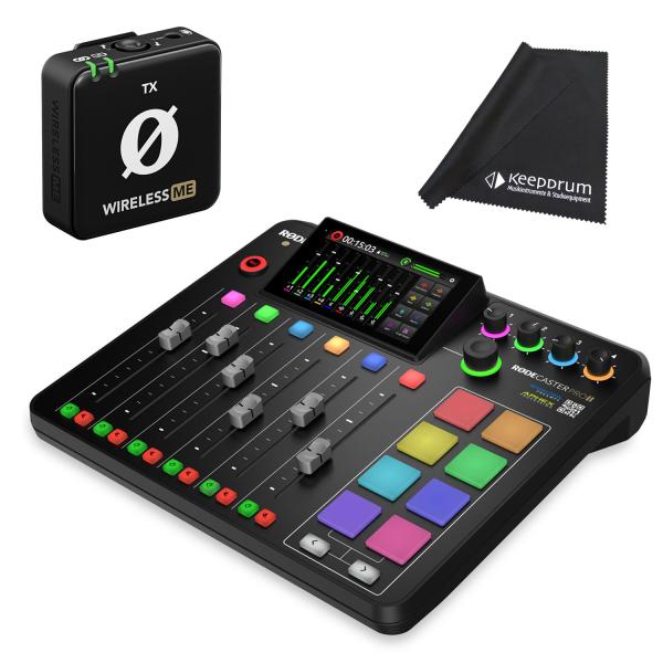 Rode Rodecaster Pro II mit WIME-TX Mikrofon