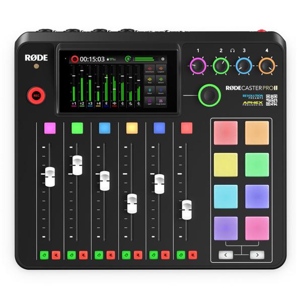 Rode Rodecaster Pro II mit WIME-TX Mikrofon