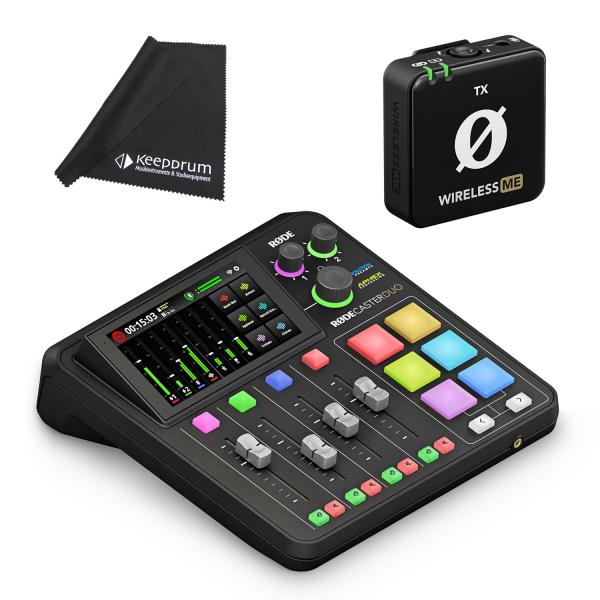 Rode Rodecaster Duo Station mit WIME-TX Mikrofon