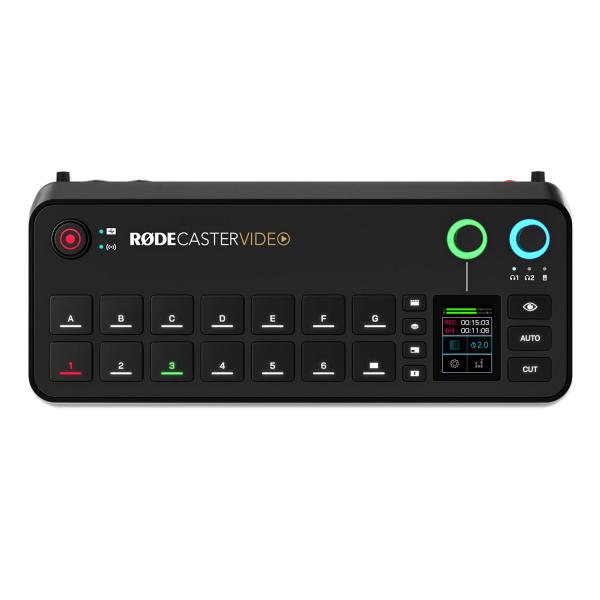 Rode Rodecaster Video Konsole für Audio- und Videoproduktion mit Abdeckung
