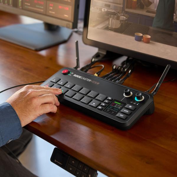 Rode Rodecaster Video Konsole für Audio- und Videoproduktion mit Abdeckung