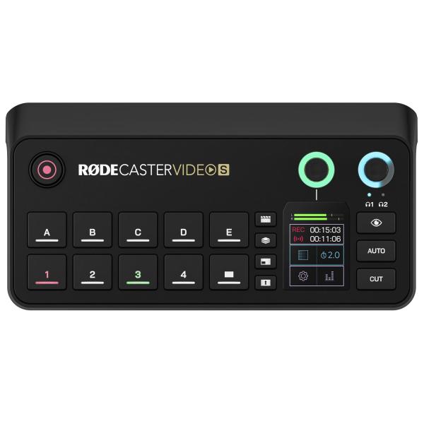 Rode Rodecaster Video S Produktions-Konsole mit Podmic und Kabel