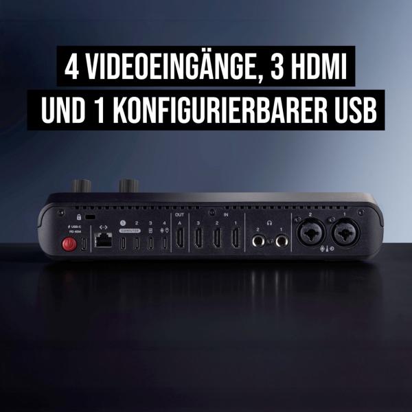 Rode Rodecaster Video S Produktions-Konsole mit WIME TX Mikrofon