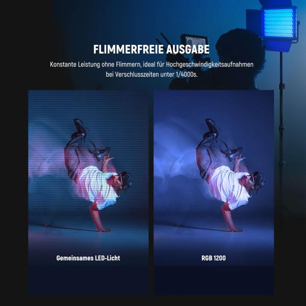 Neewer Flächenleuchte RGB1200 LED Videoleuchte