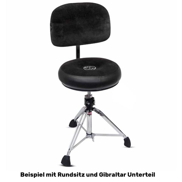 Roc-n-Soc Rückenlehne Schwarz für Schlagzeughocker