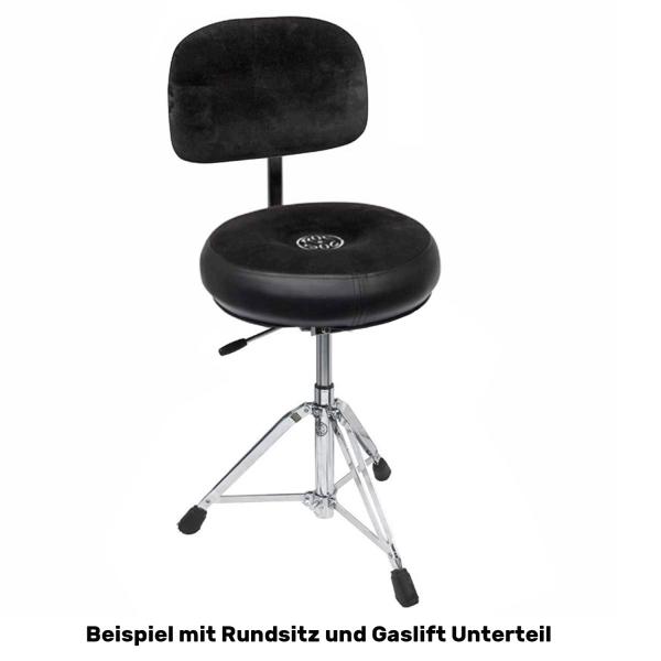 Roc-n-Soc Rückenlehne Schwarz für Schlagzeughocker