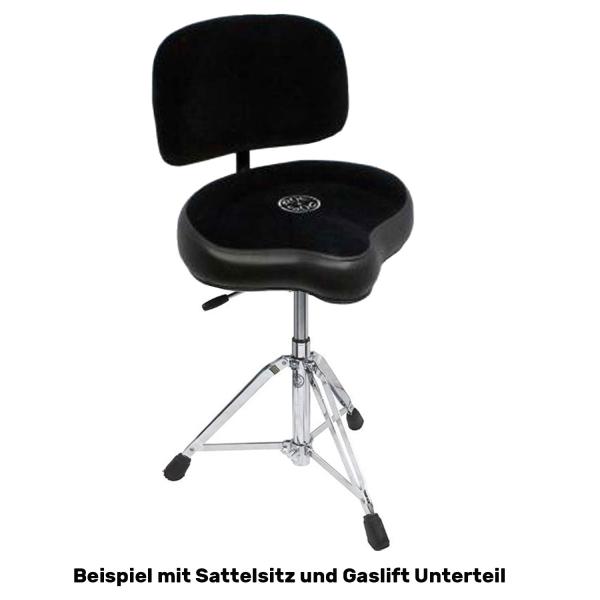 Roc-n-Soc Rückenlehne Schwarz für Schlagzeughocker