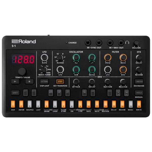 Roland Aira S-1 Tweak Synthesizer mit Kopfhörer